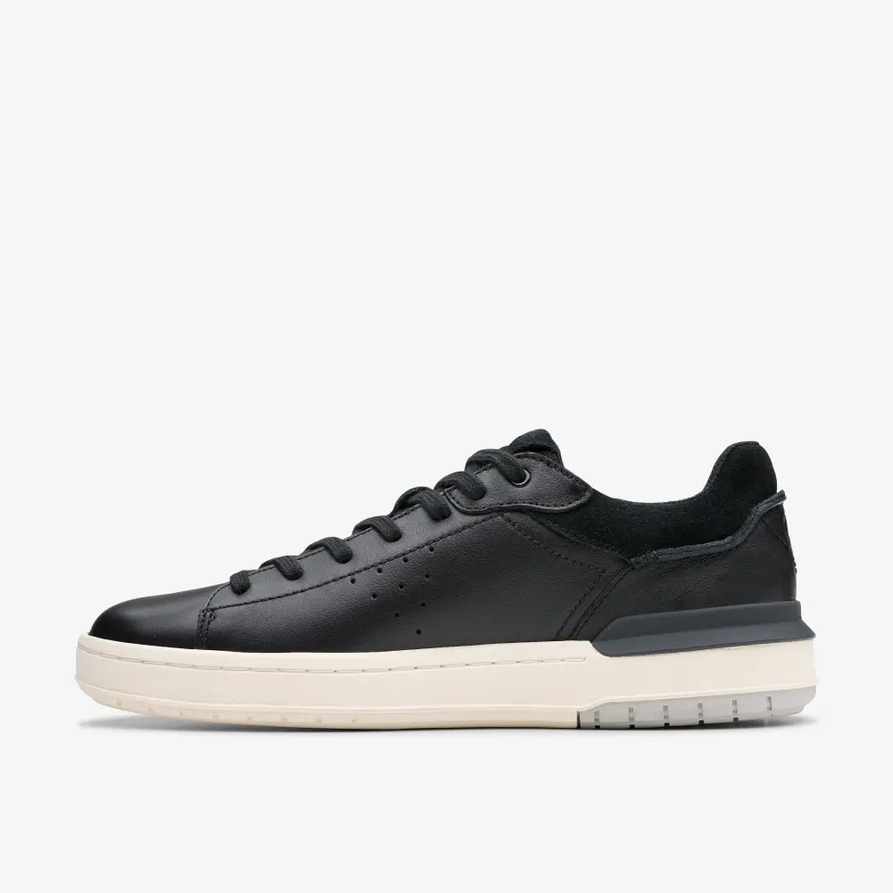Mens Courtlite2 Run Black Leather Sneakers online