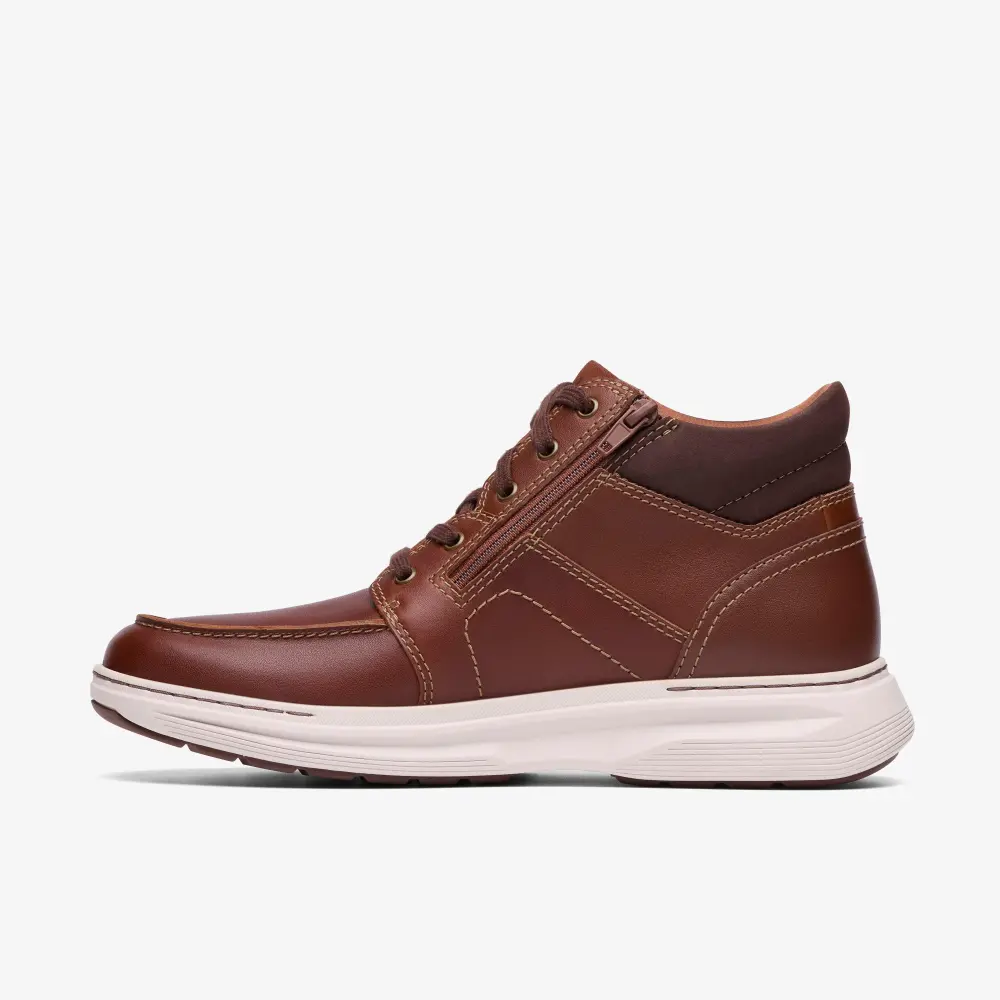 Mens Craftwell Mid Dark Tan Leather Boots online