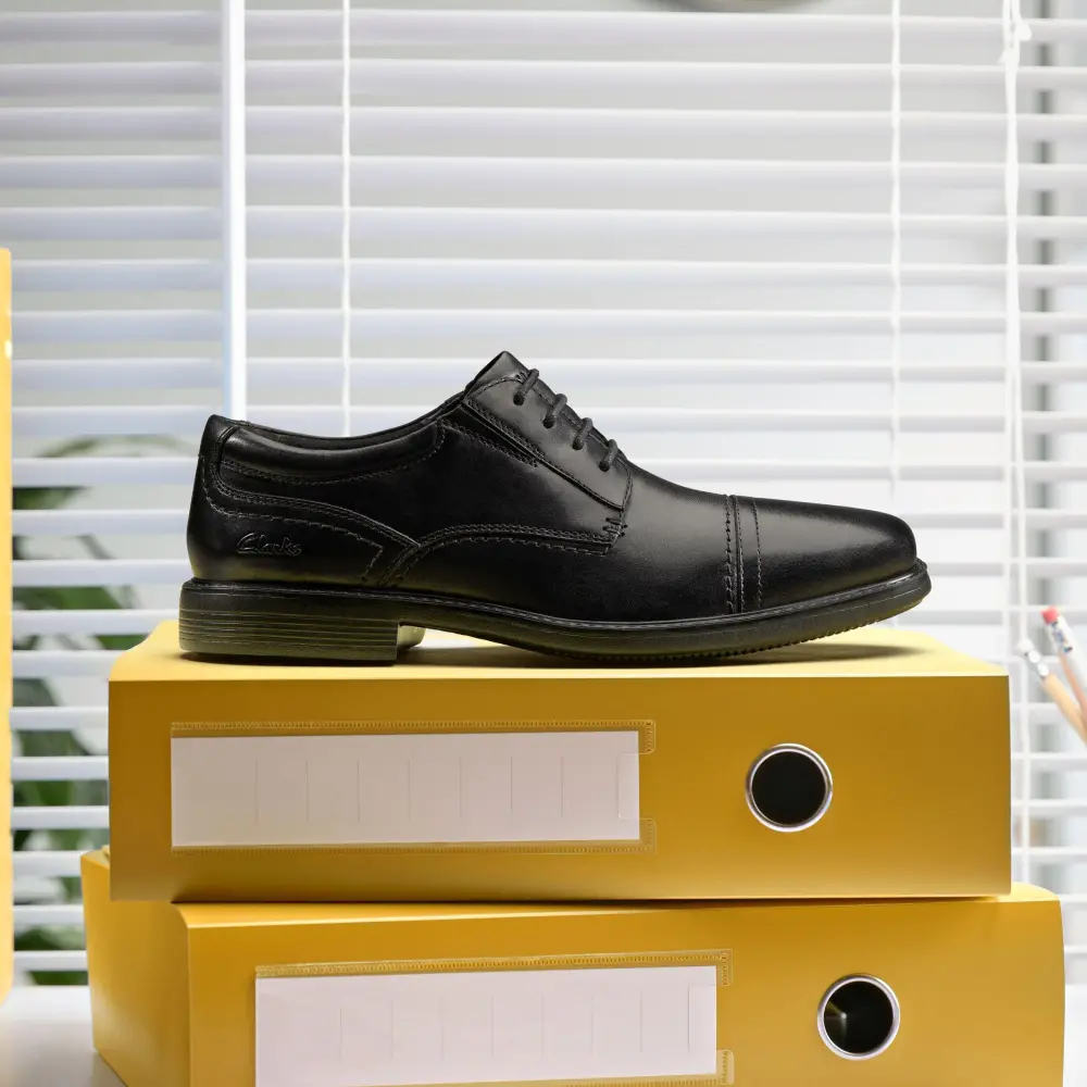 Mens Dresslite Cap Black Leather Oxford online