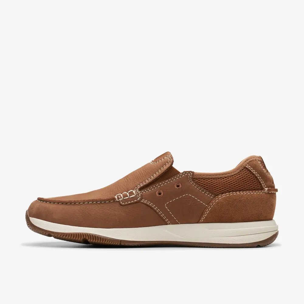 Mens Sailview Step Light Tan Nubuck Slip-On Boat Shoes online