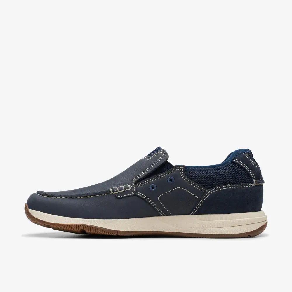 Mens Sailview Step Navy Nubuck Slip-On Boat Shoes online