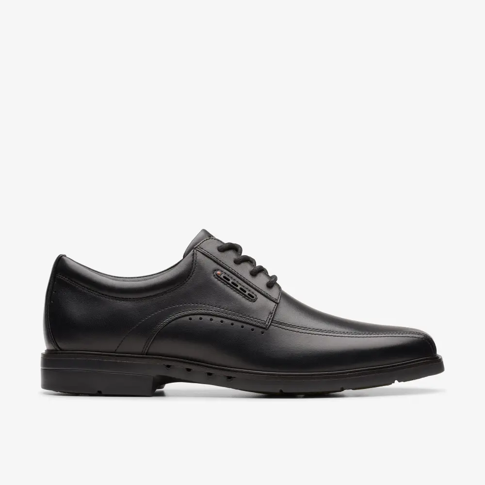 Mens Un Kendric Way Black Leather Oxford Shoes Clarks online