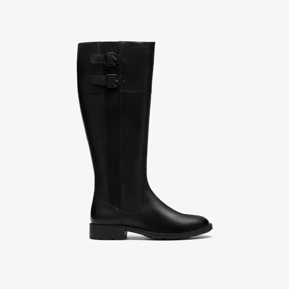 Womens Adalynn Hope Black Leather Knee High Boots online