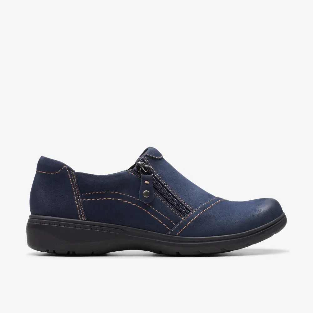 Womens Carleigh Ray Navy Nubuck Slip Ons online
