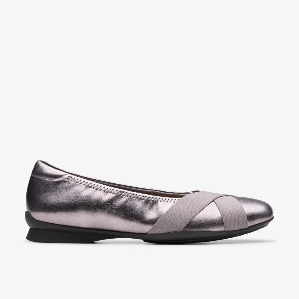 Womens Jazmynn Gem Dark Pewter Metallic Slip-Ons online
