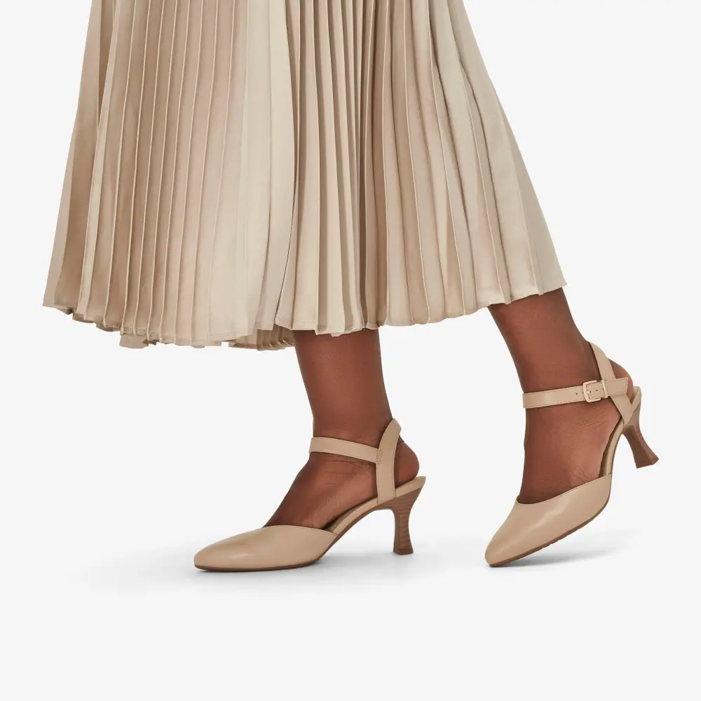 Women’s Kataleyna Cora Beige Leather Heels online