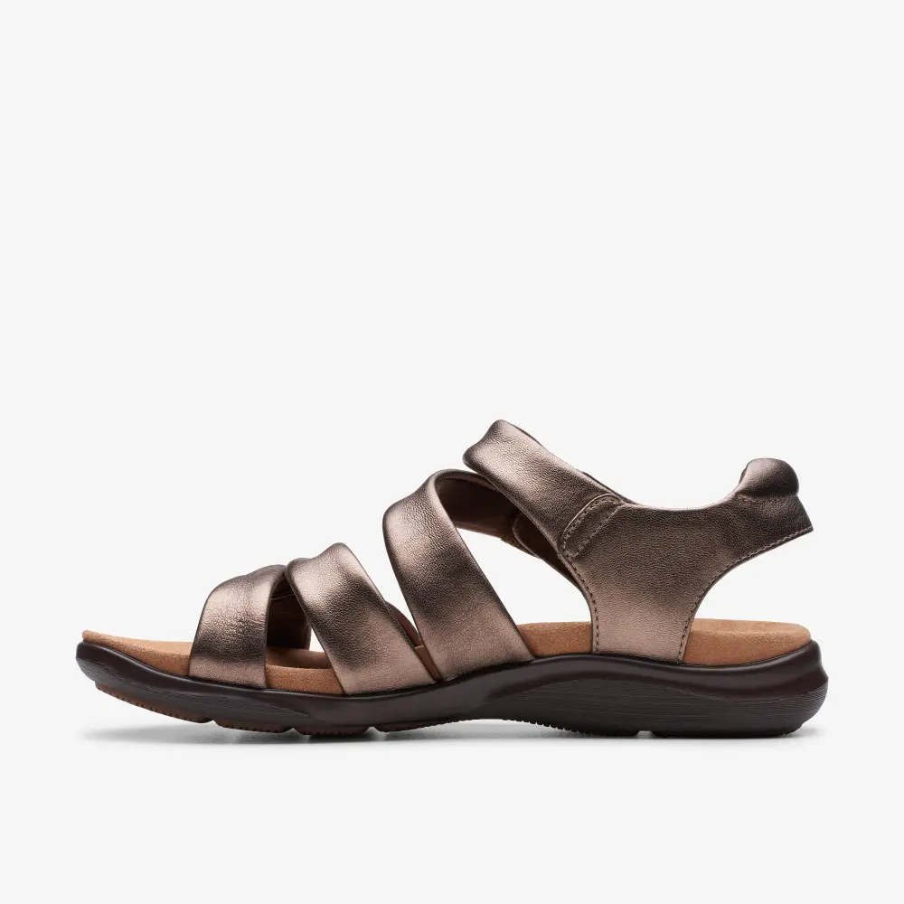 Women’s Kitly Ave Bronze Leather Flat Sandals online