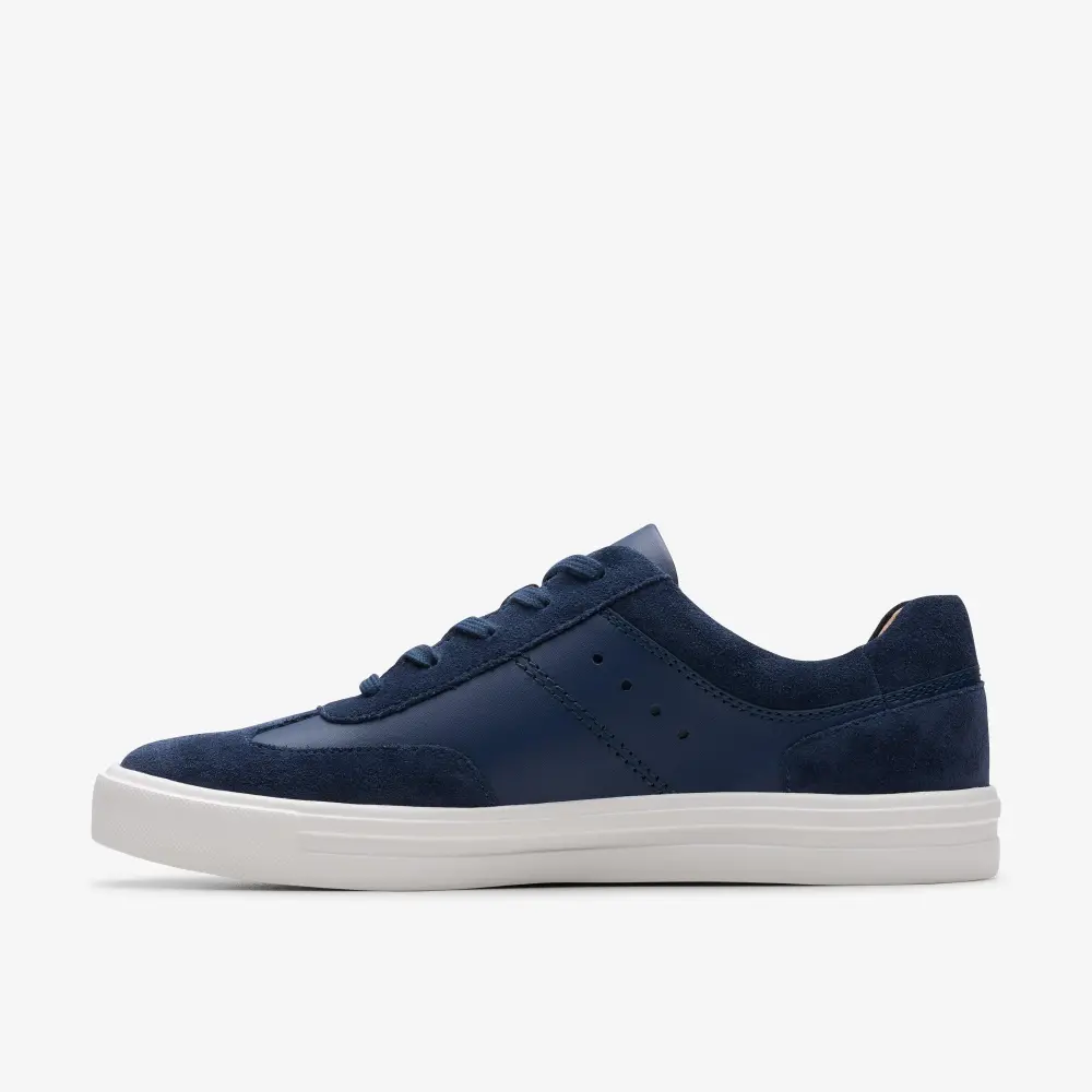 Womens Makea Court Navy Leather Sneakers online