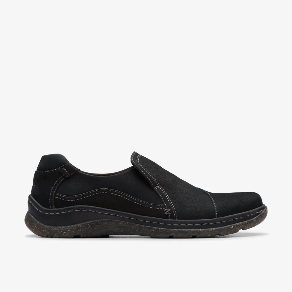 Womens Orlene Slip Black Leather Slip-Ons online