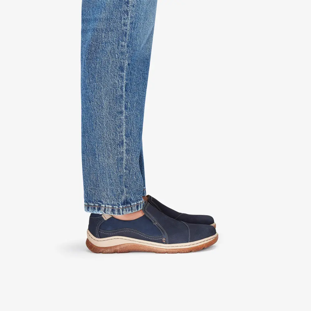 Womens Orlene Slip Navy Nubuck Slip-Ons online