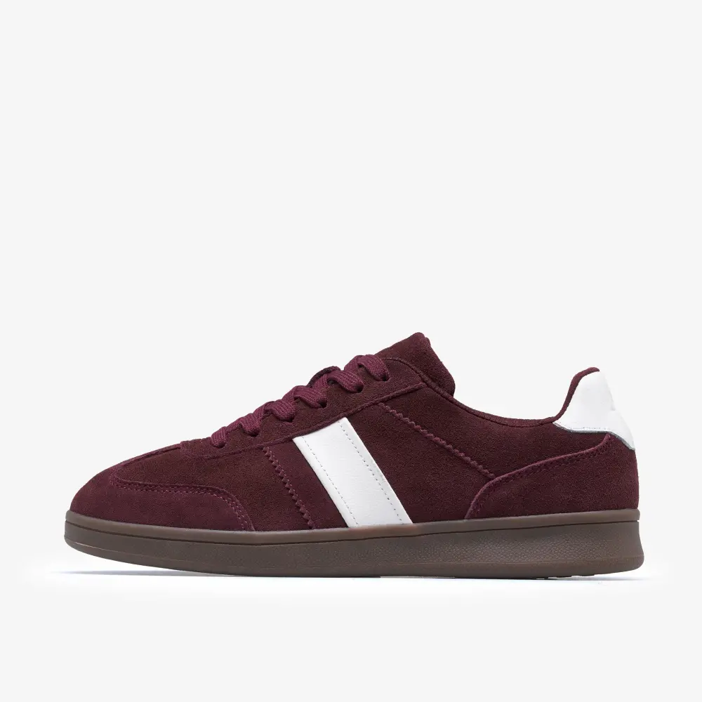 Womens Seco Speed2 Burgundy Suede Sneakers online