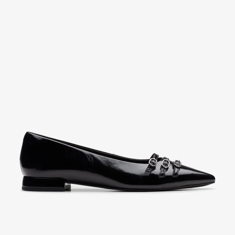 Women’s Sensa15 Strap Black Leather Ballet Flats online