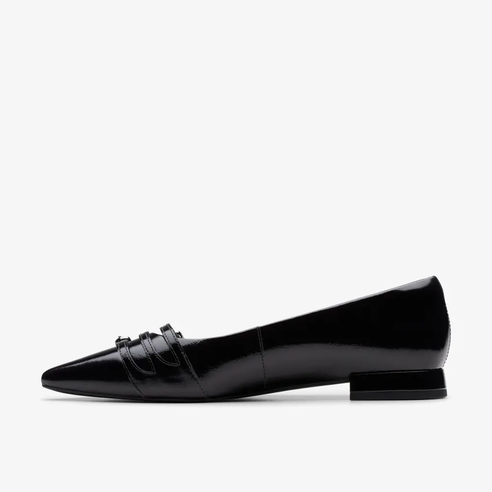 Women’s Sensa15 Strap Black Leather Ballet Flats online