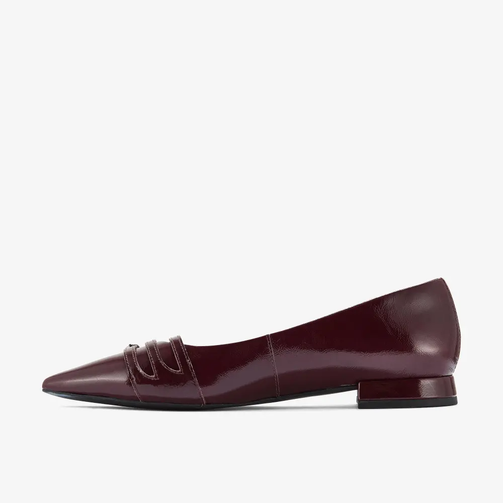 Womens Sensa15 Strap Burgundy Patent Ballet Flats online