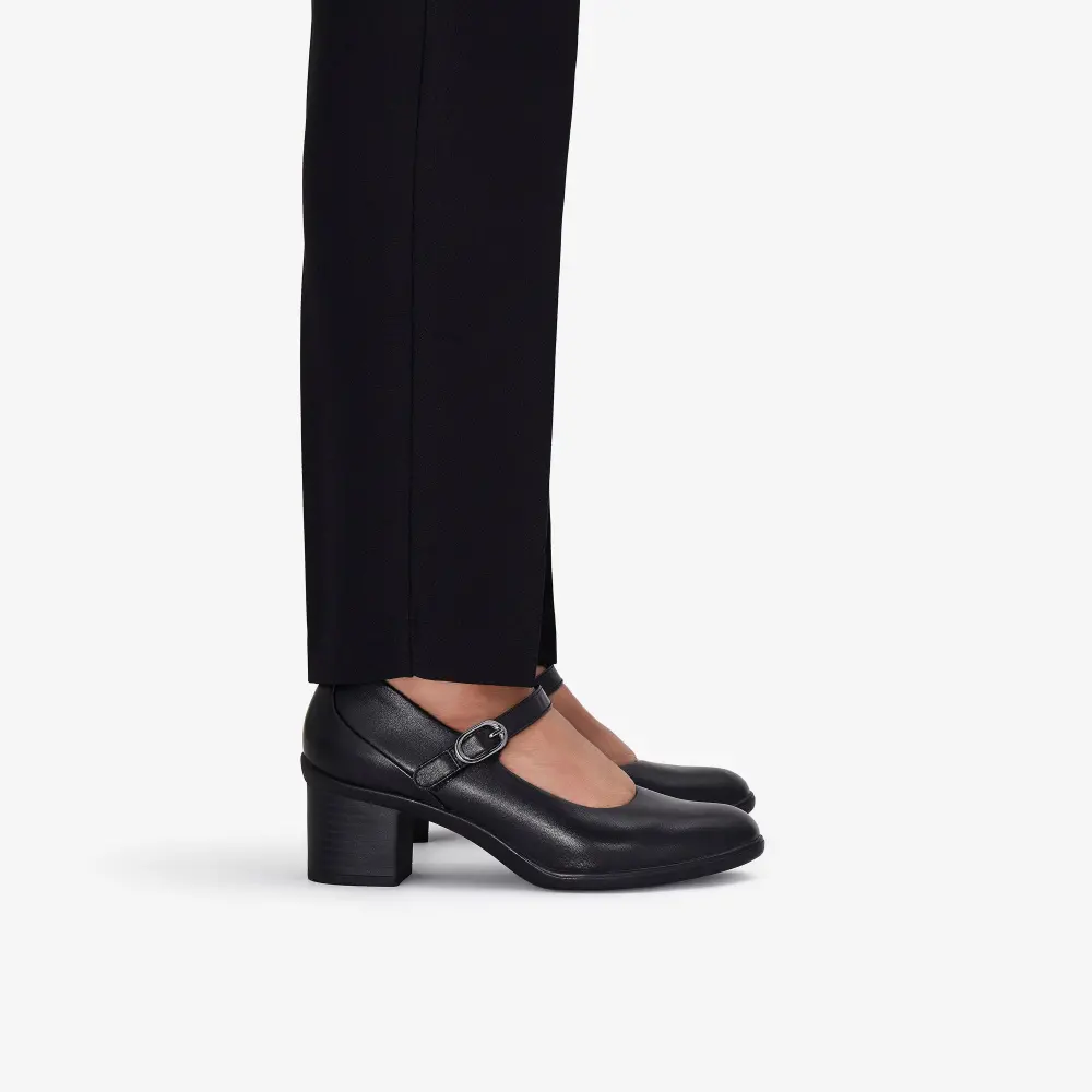 Womens Shaya Jane Black Leather Mary Janes online