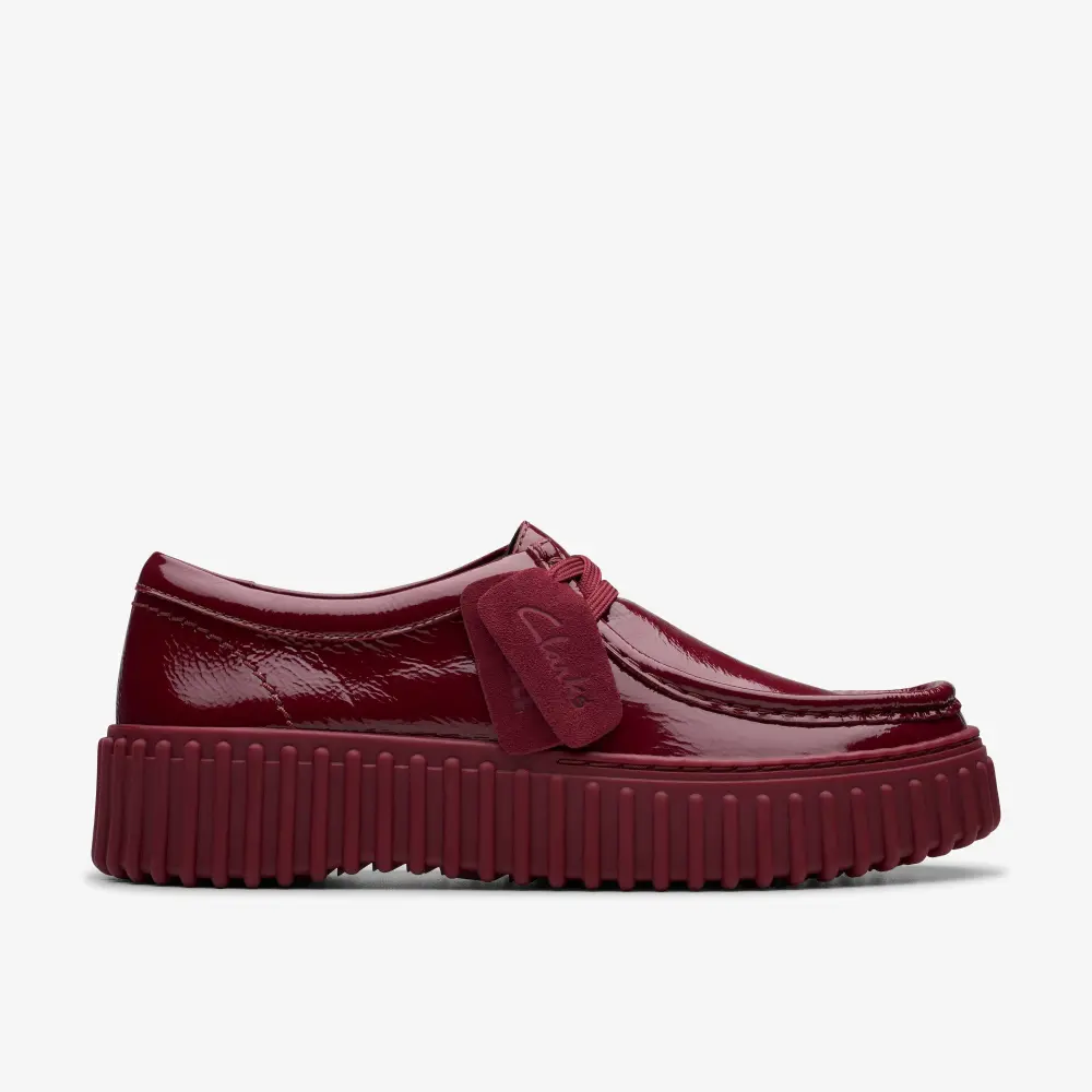 Womens Torhill Bee Burgundy Patent Wallabee online